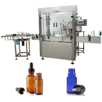 Automatic 4 Nozzle Essential Oil Eye Drop Bottle Filling and Capping Production Line 200ml