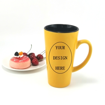 Tazas de café cónicas elegantes de fábrica directa de 17 oz con logotipo personalizado