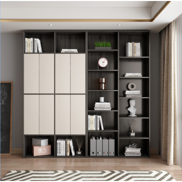 Living room multifunctional bookcase with door