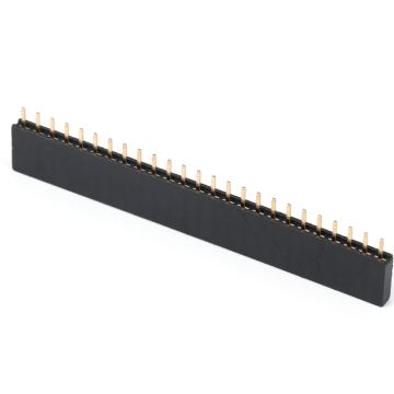 2.54mm Single Row Female Header 180 degrees