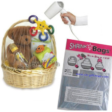 Shrink wrap basket bag of Square bottom