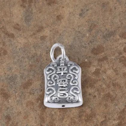 3D Hard Silver 925 Foot Talisman Pendant - DIY Handmade Necklace
