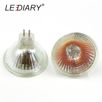 LEDIARY 10PCS Dimmable MR16 JCDR GU5.3 Halogen Spot Light 12V/220V 35/50W High Lumens Halogen Bulb Cup Shape Lamp Clear Glass