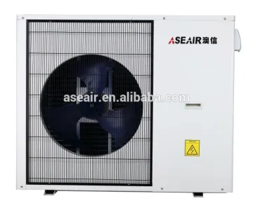 Monobloc air to water heat pump heating and cooling system