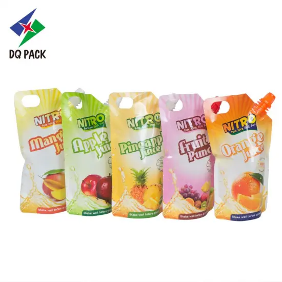 200ml juice packaging with spout, stand up pouch