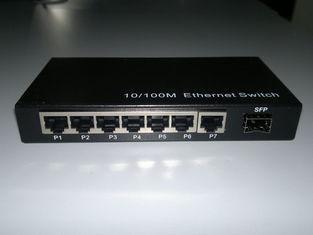 7 UTP Port SFP Fiber Optic Switches Full Duplex Fast Ethern