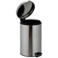 12L Mirror Finish Round Shape Foot Step Bin