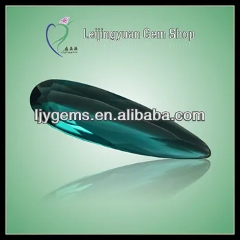 hot sale Pear cut blue Color cz stone price