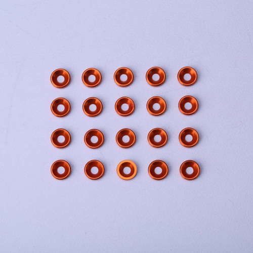 Colorful Anodized Countersunk Bowl Fender Cup Alu Washer