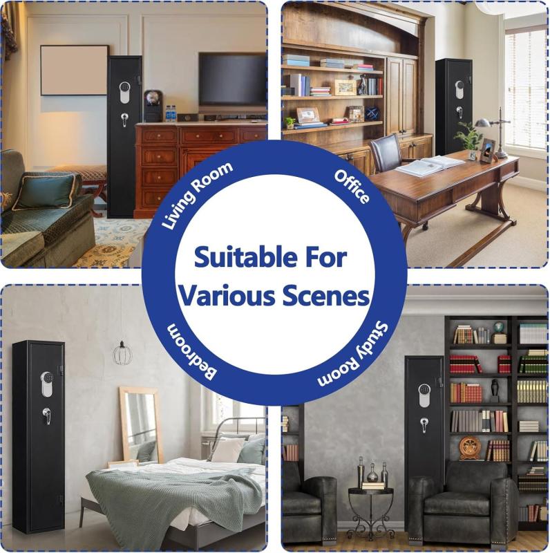 Biometric Handgun Safe with Interior Organizer