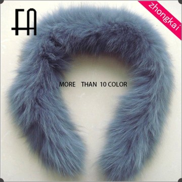 Factory direct wholesale price real fox fur trimming for downcoat parka