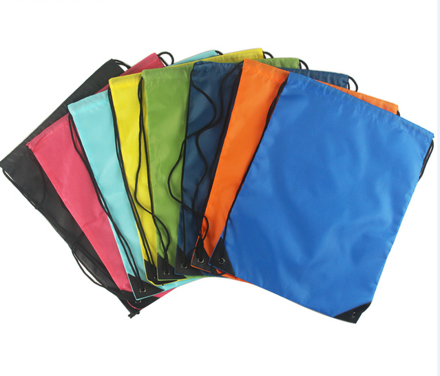 Colorful Nylon Drawstring Bags