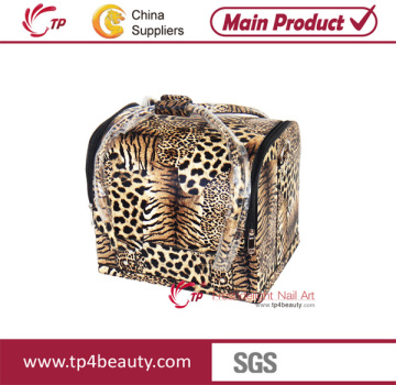 Wholesale Professional Pink PU Makeup Train Case (TP-DM07D)