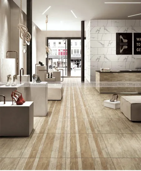 60x60 3 d ink-jet printing glazed porcelain tile material in travertine look design popular travertine tile