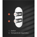 Válvula de chuveiro redonda não termoestática contemporânea