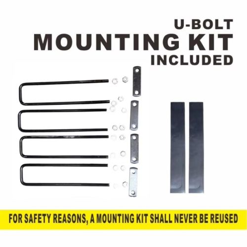 Universal Black Powder Coated U-Joint Mounting Kit