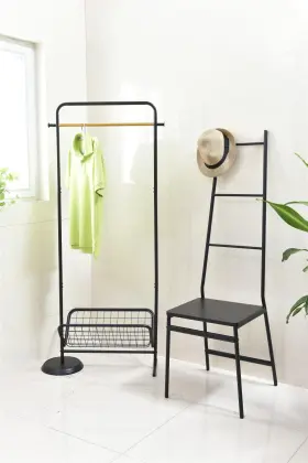 storage coat rack metal rack
