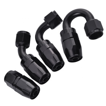 AN8 Aluminum Alloy 8AN 0 45 90 180 Degree Swivel Fuel Hose End Fitting