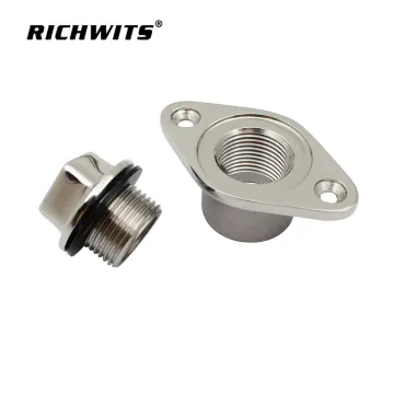 Marine boat Stainless Steel 316 Yacht Accessories Diamond Boat gar board Drain Plug