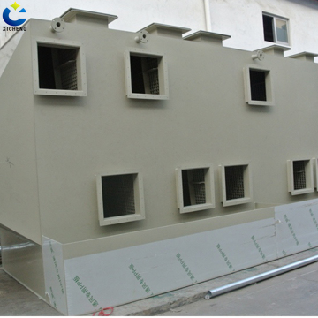 Exhaust gas scrubber/ horizontal scrubber