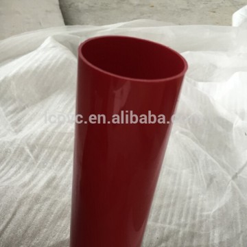 red high glossy cold extrusion pvc round pipe for decoration /toy/water/and so on