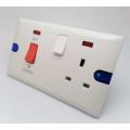 13A Doble hogar nuevo Bakelite Wall Switch Zocket