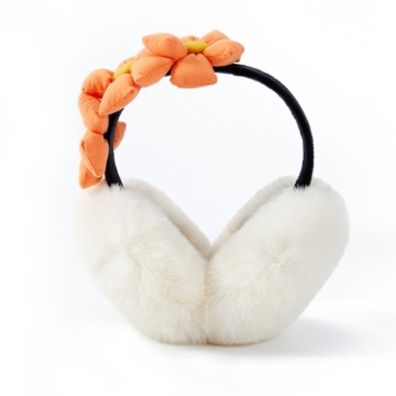 Sunflower Plush Earmuffs: Stylish and Warm Winter Accessory for Women