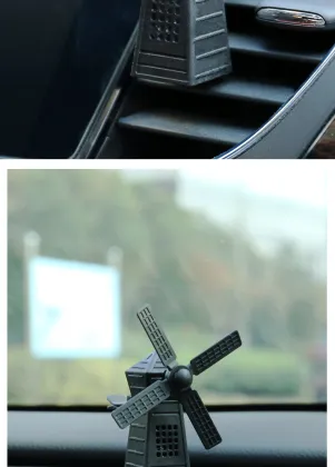 Rotary Wooden House Brand Car Air Freshener