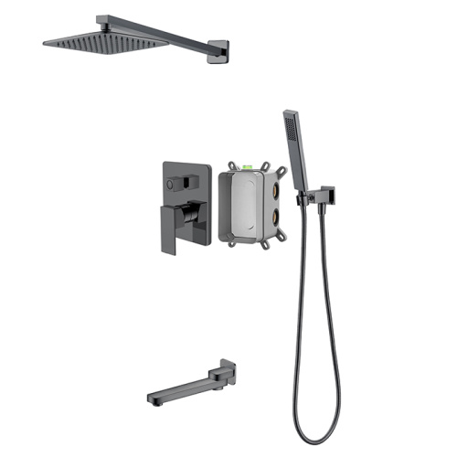 Black Bath Tub And Shower Faucet