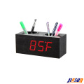 Horloge de bureau avec double porte-plume