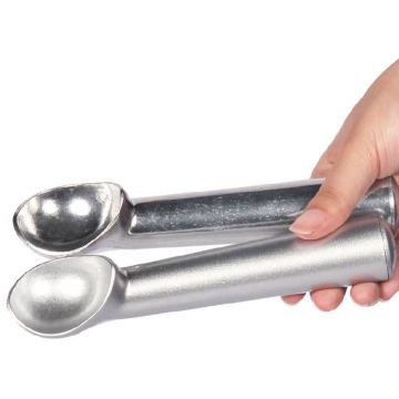 Heat Conductive Gray Coating Aluminum Ice Cream Spoon