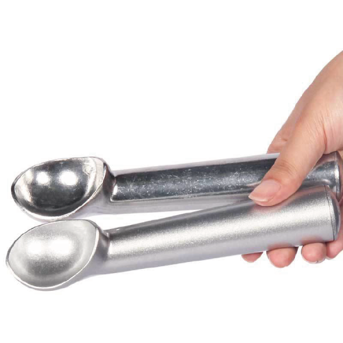 Metal Ice Cream Scoop Heat Conductive Gray Coating Aluminum Ice Cream Spoon Supplier
