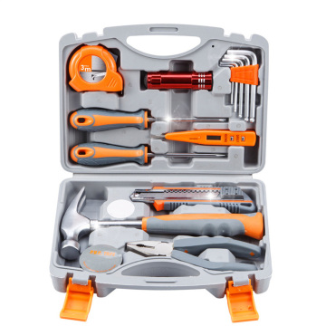 15-Piece Tool Kit: Household DIY Hand Tool Set with Blow Plastic Case