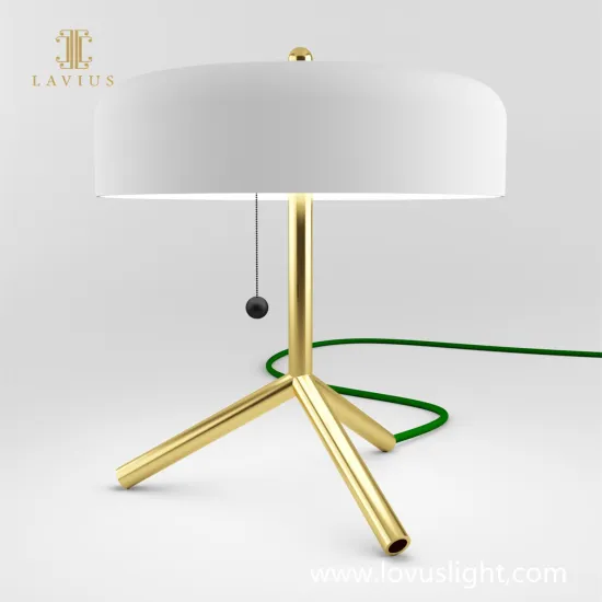 White creative light luxury table lamp Hotel hall bedroom decorative table lamp Villa bedroom lighting table lamp