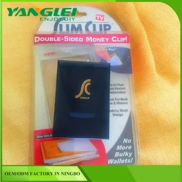 Most Polular Fashion Leather Man's Wallet, Simple Thinnest Money Clip
