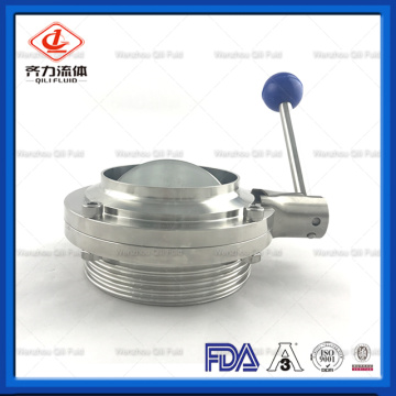 Stainless Steel Weld / Thread Butterfly Valve