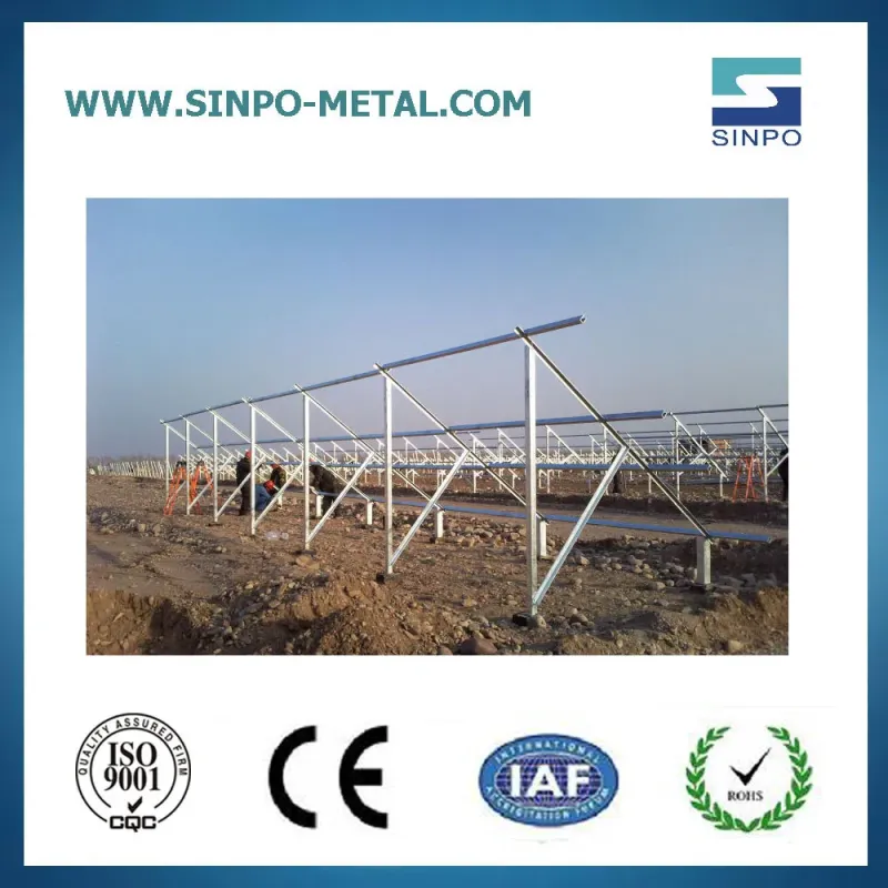 Solar Panel Ground Mount Kit and Ground Screw Bracket