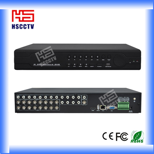 H. 264 Economical 16CH CIF 3G WiFi CCTV DVR