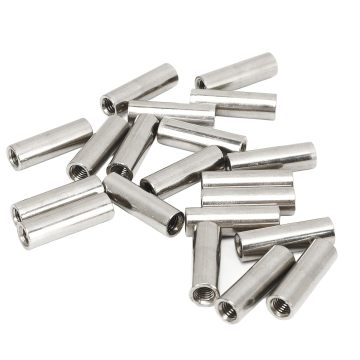 SS304 Stainless Steel Round Threaded Coupling Nuts M3 M4 M5 M6 M8 M10 M12 M14 M16 M20