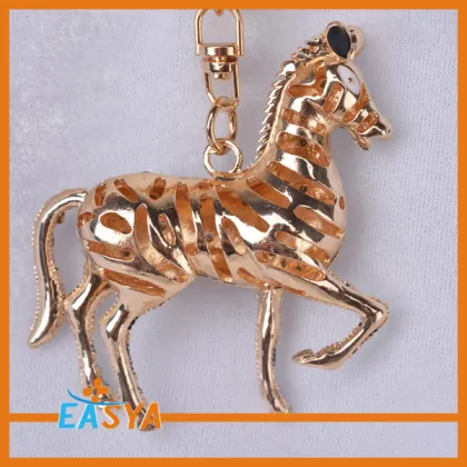 2014jewelry Fashion house crystal Horse rhinestone keychain