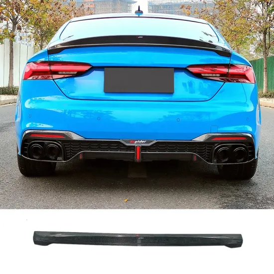 2017-2022 AUDI A5 Lip Spoiler - Real Carbon Fiber Rear Wing