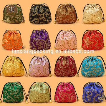 Satin Cosmetic Bag, Satin Dust Bag, Satin Drawstring Bag Logo