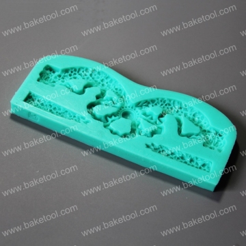 Hign quality Flower veined shape silicone mold fondant decoration for cake decoration