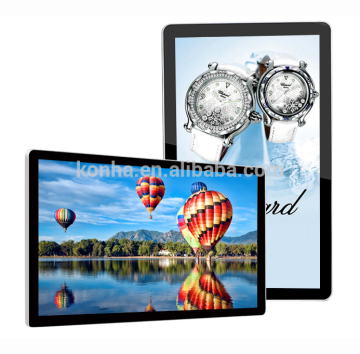 32inch wall mount LED advertising display with touch screen in windows system