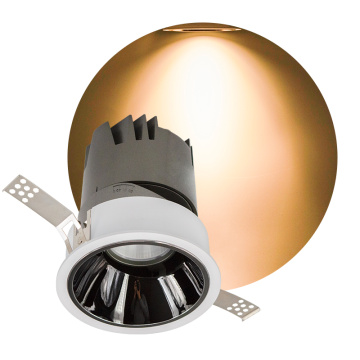 Recessed ceiling spotlight anti glare trimless led downlight