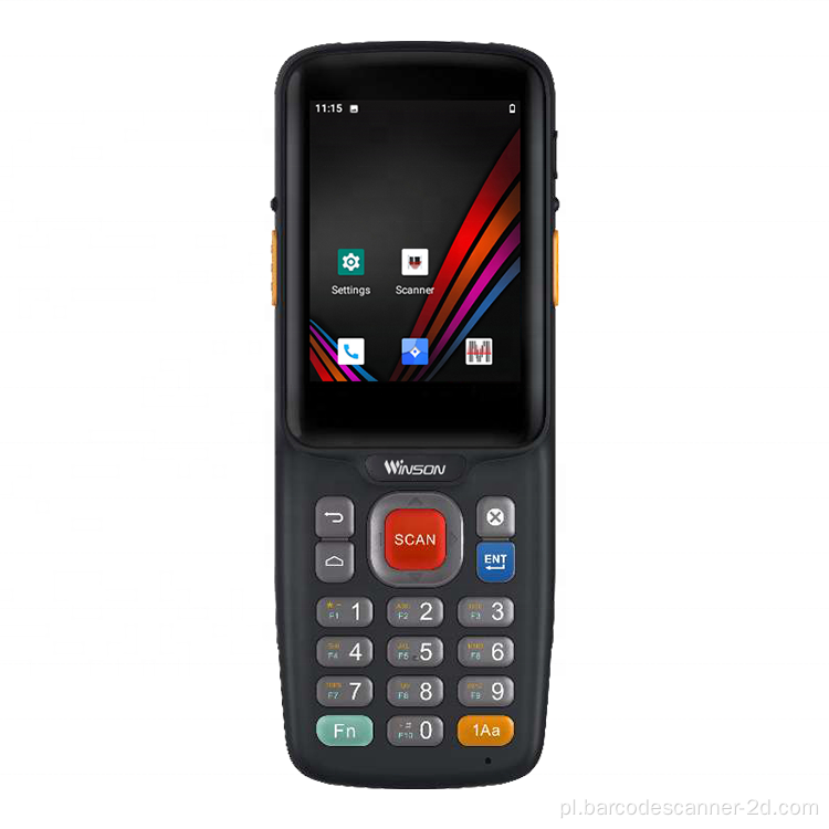 2D przenośny terminal PDA PDA Skaner kodów kreskowych Android
