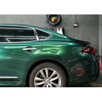 High polymeric PVC High Glossy Olive Green Car Wrap Vinyl