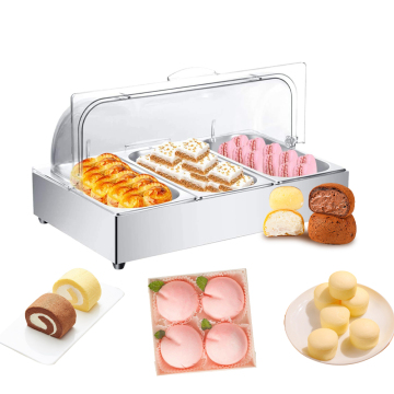Stainless Steel Buffet Display Case for Restaurant Food Service