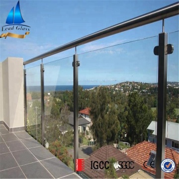 Custom Cut Balcony Tempered Glass Panels For Sale