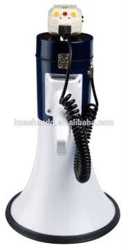 professional portable megaphone speak+siren+record+extra mic